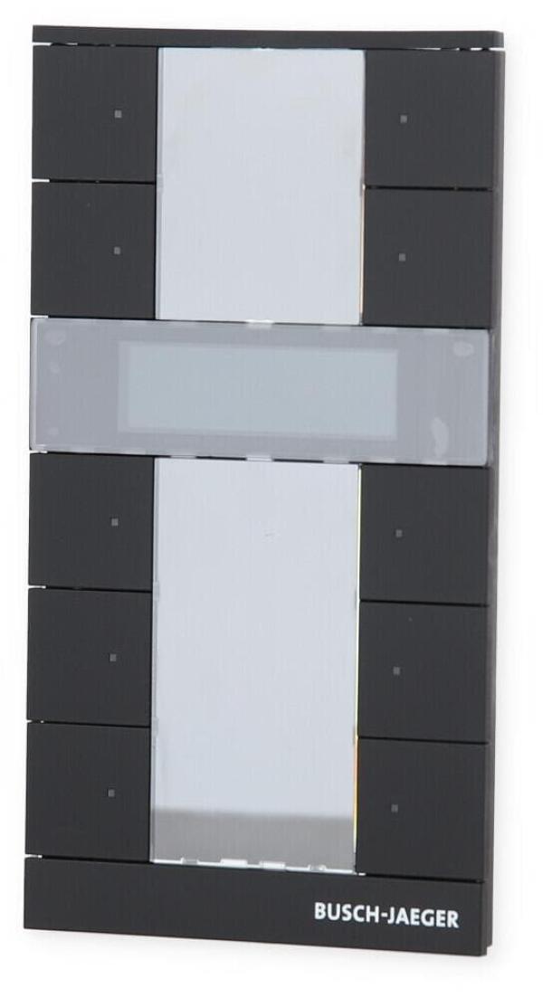 Busch-Jaeger SBR-F-10.0.11-885 Raumtemperaturregler mit Bedienfunktion 10-fach Busch-Tenton®, Free@Home, Schwarz Matt (2CKA006220A0901)