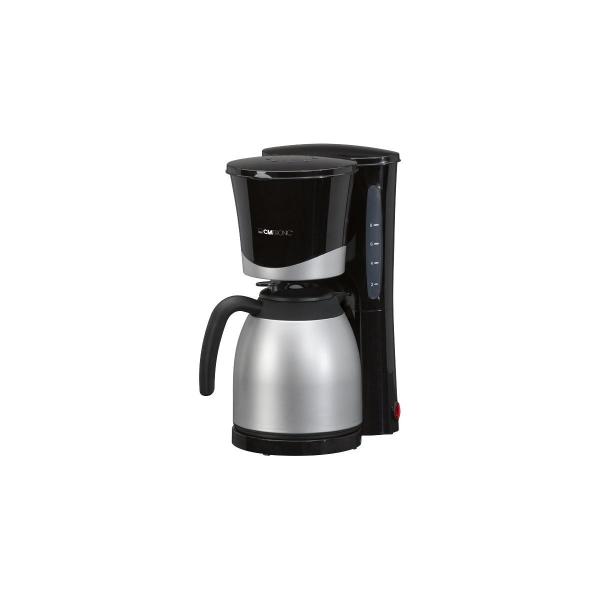 ARDEBO.de Clatronic KA 3328 Kaffeemaschine, 2 Thermoskannen, 2x 1 L, Automatische Abschaltung, schwarz-alu (263126)
