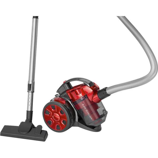 Clatronic BS 1308 Bodenstaubsauger, 700W, beutellos, anthrazit/rot (263821)