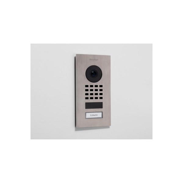 DoorBird D1101V IP Video Türstation Unterputz, 1 Ruftaste, Edelstahl gebürstet V2A (423866782)