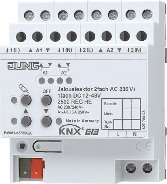 ARDEBO.de JUNG 2502REGHE KNX Jalousieaktor 2fach