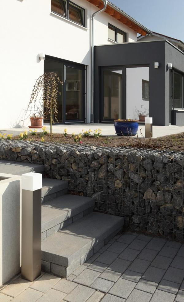 LCD Außenwandleuchte, E27, 100W, Edelstahl (028)