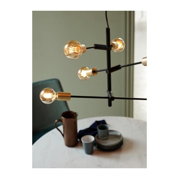 Nordlux Josefine Pendelleuchte Matt, 6-Flammig, 6x25 Watt, E27, IP20, schwarz (48933003)