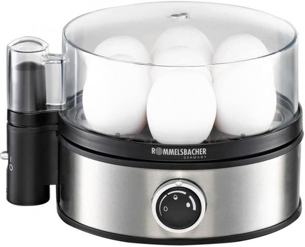 ARDEBO.de Rommelsbacher ER400 Eierkocher, 400 W, 1-7 Eier, edelstahl/schwarz