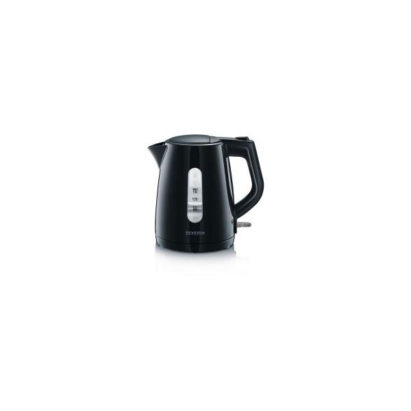 ARDEBO.de Severin WK 3410 Wasserkocher, 2200W, 1l, Kalkfilter, Dampfstopp-Automatik, Überhitzungsschutz, schwarz