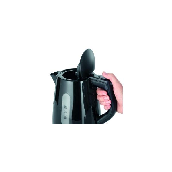 Severin WK 3410 Wasserkocher, 2200W, 1l, Kalkfilter, Dampfstopp-Automatik, Überhitzungsschutz, schwarz