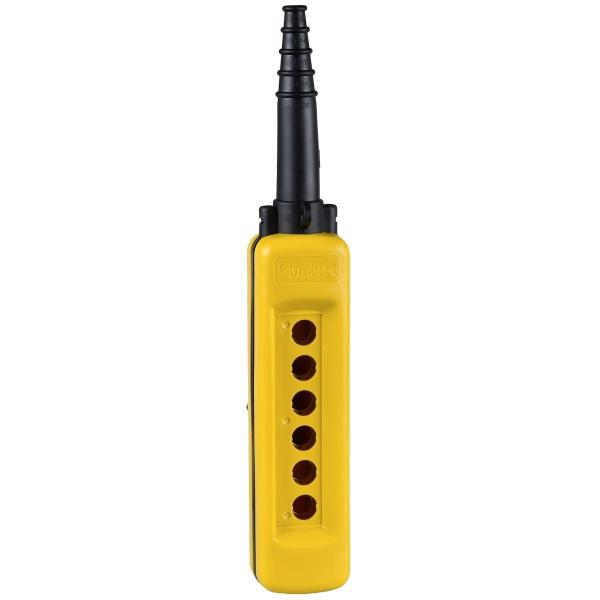 ARDEBO.de Schneider Electric Leergehäuse für Hängetaster XAC-A, 6 vertikale Bohrungen (XACA06)