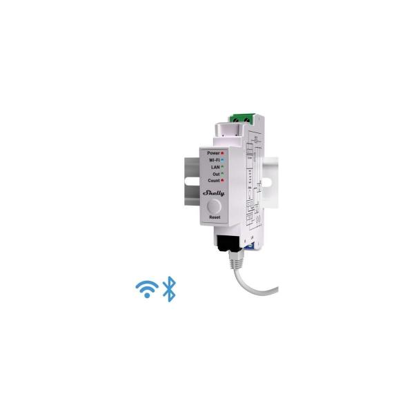 ARDEBO.de Shelly Pro EM-50 Energiezähler, WLAN, Bluetooth, LAN, 2x 50A, inkl. 2 Klemmen, Messfunktion (Shelly_ProEM_50A)