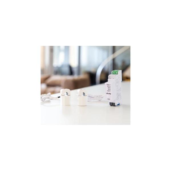 Shelly Pro EM-50 Energiezähler, WLAN, Bluetooth, LAN, 2x 50A, inkl. 2 Klemmen, Messfunktion (Shelly_ProEM_50A)