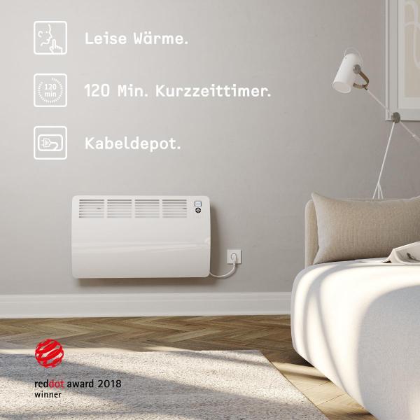 STIEBEL ELTRON CON 10 Premium Wandkonvektor, 1.00kW/230V, alpinweiß (237831)