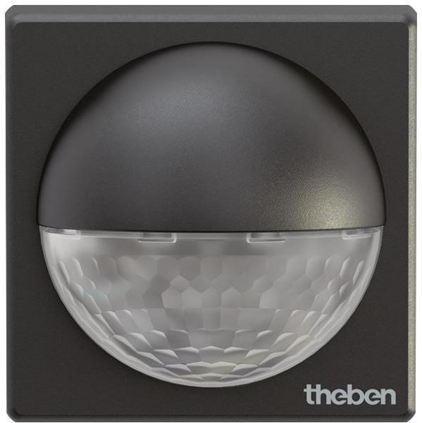 ARDEBO.de Theben theLuxa R180 BK Bewegungsmelder (PIR) Wandmontage außen IP55, Lichtsteuerung, 180° halbrund, max. 12 m, schwarz 1010201