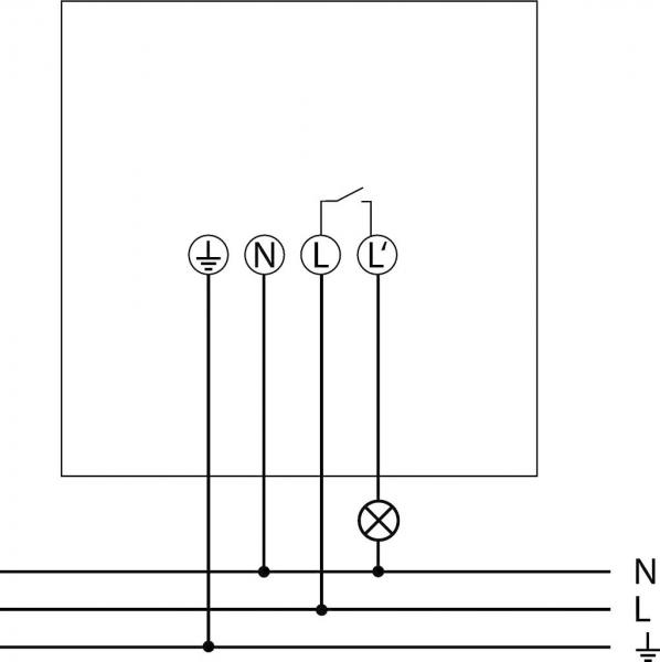 Theben theLuxa R180 BK Bewegungsmelder (PIR) Wandmontage außen IP55, Lichtsteuerung, 180° halbrund, max. 12 m, schwarz 1010201