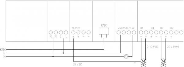 Theben HMT 6 S KNX Heizungsaktor 6-fach, für 6 Stellantriebe, Heizkreisverteiler 4900373