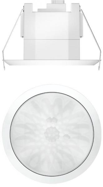 ARDEBO.de Theben theRonda S360 KNX FLAT DE WH Präsenzmelder (PIR) Deckeneinbau innen, 360° rund, 8 m, 2 Kanäle Licht, 2 Kanäle Präsenz für HKL, weiß 2089560