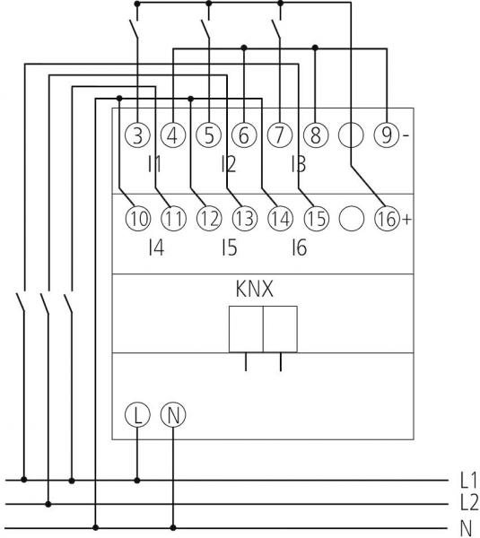 Theben BM 6 T KNX Binäreingang 6-fach, KNX TP 4940230
