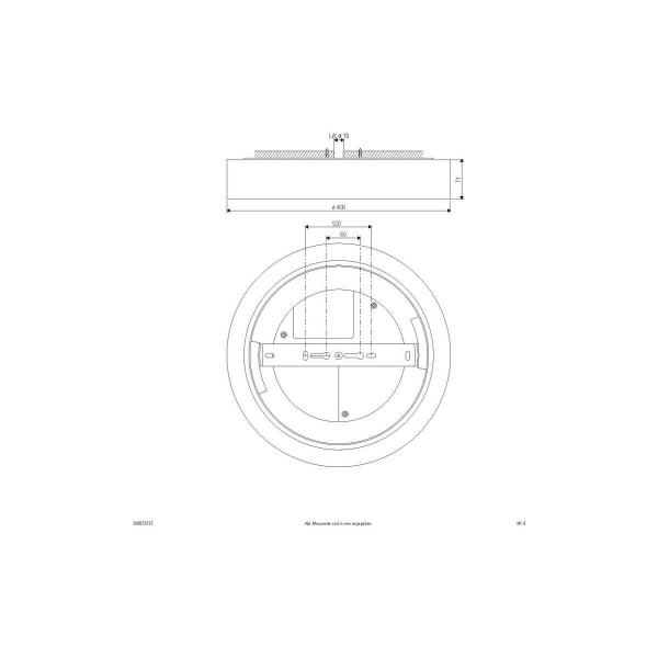 EVN Sauro LED Anbauleuchte, rund - IP54, 25W, 200-240V, 3000/4000/5700K, 1950/2150/2350lm, weiß (R40250125)