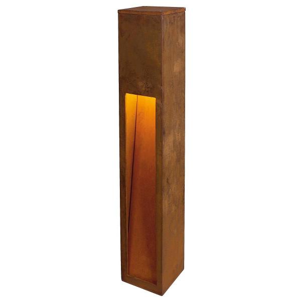 SVL RUSTY SLOT 80 Outdoor Standleuchte, TC-DSE, IP44, L/B/H 12/12/80 cm, max. 11W, stahl gerostet (229411)