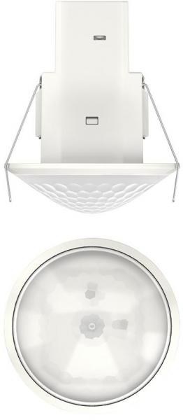 ARDEBO.de Theben theRonda S360-100 DE WH Präsenzmelder (PIR) Deckeneinbau innen, 360° rund, 8 m, 1 Kanal Licht, weiß 2080560