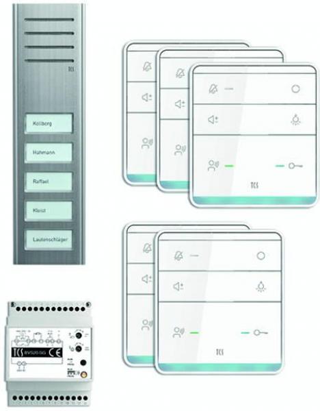 ARDEBO.de TCS PSX2350-0000 TASTA:pack Audio Kompakt, AP, für 5 Wohneinheit, silber