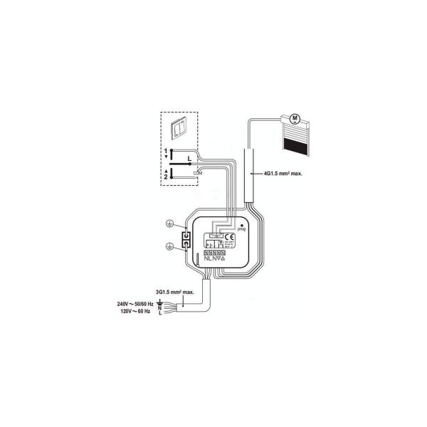 Somfy Funkempfänger UP, RTS für Rollläden, Unterputz (1811244)