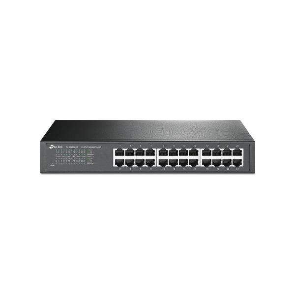 ARDEBO.de TP-Link TL-SG1024D 24-Port-Gigabit-Desktop/Rackmount-Switch, 24x10/100/1000Mbit/s-Ports, schwarz