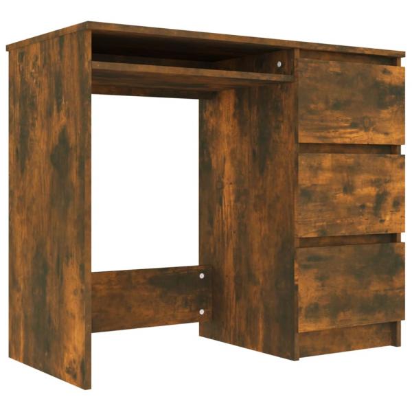 Schreibtisch Räuchereiche 90x45x76 cm Holzwerkstoff