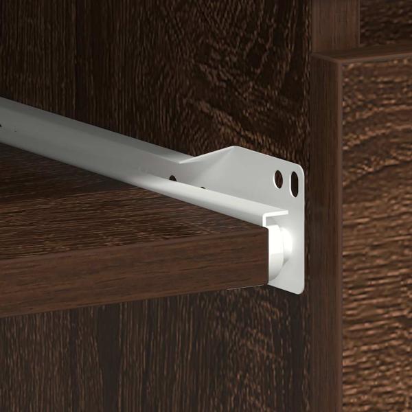 Schreibtisch Braun Eichen-Optik 90x45x76 cm Holzwerkstoff