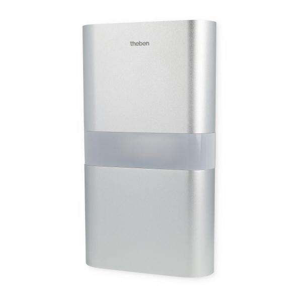 ARDEBO.de Theben theLeda D UD AL LED-Leuchte Wandmontage 11,5 Watt, aluminium, Uplight, Downlight, 3000 K, warmweiß, Bewegungsmelder 1020904