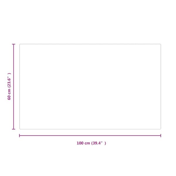 Kaminofen Glasplatte Rechteckig 100x60 cm