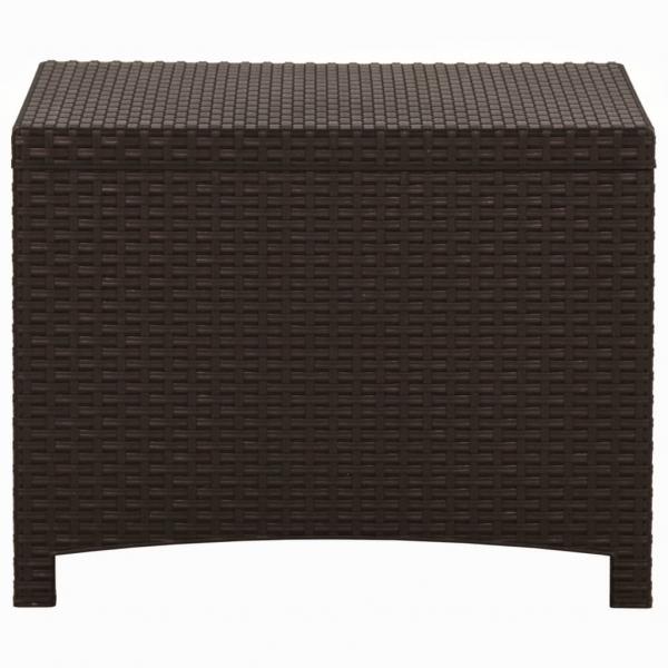Garten-Aufbewahrungsbox 60x54x41 cm PP Rattan Braun