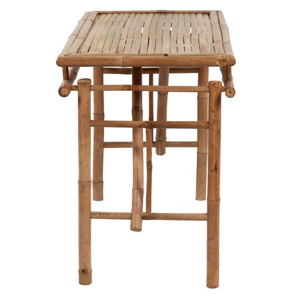 Gartentisch Klappbar 115x50x75 cm Bambus