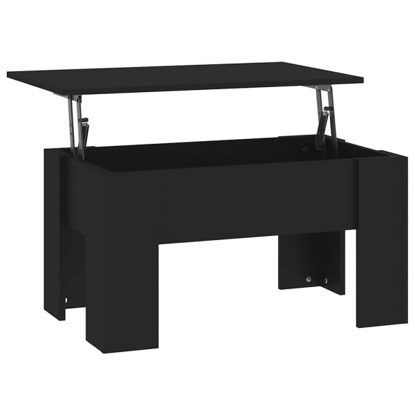 Couchtisch Schwarz 79x49x41 cm Holzwerkstoff