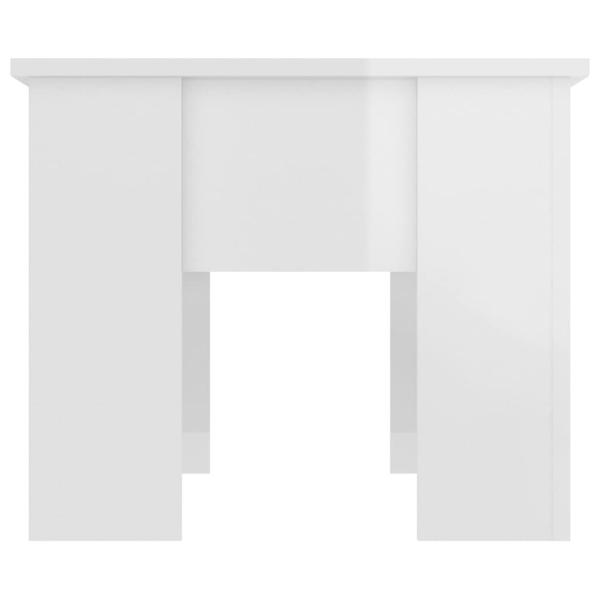 Couchtisch Hochglanz-Weiß 79x49x41 cm Holzwerkstoff