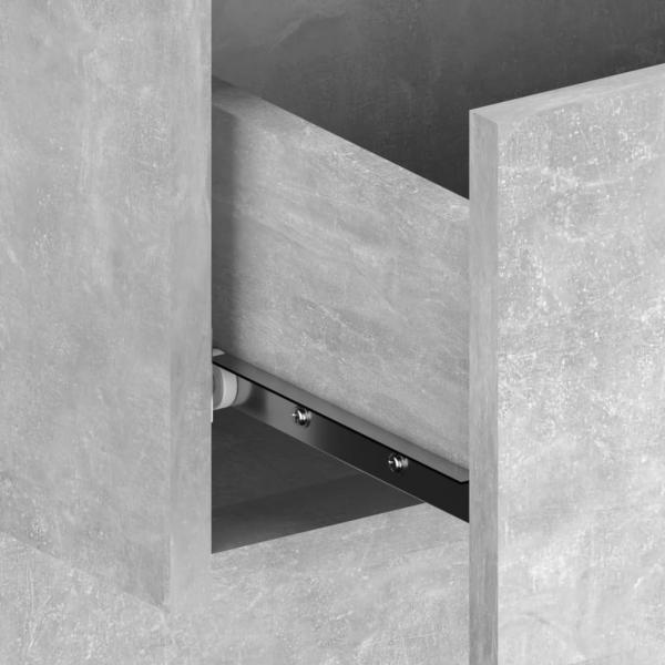 Wand-Nachttische 2 Stk. Betongrau