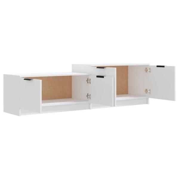 ARDEBO.de - TV-Schrank Weiß 158,5x36x45 cm Holzwerkstoff