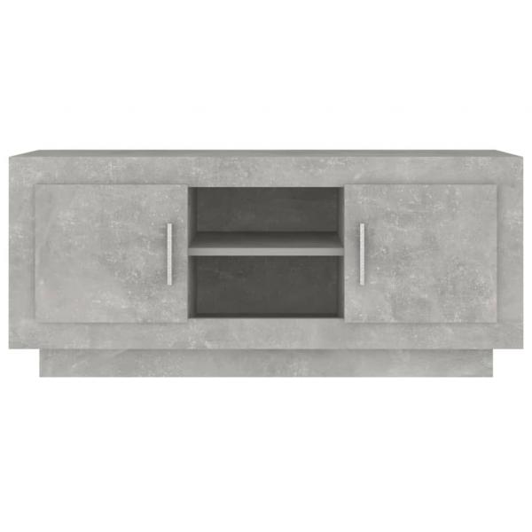 TV-Schrank Betongrau 102x35x45 cm Holzwerkstoff
