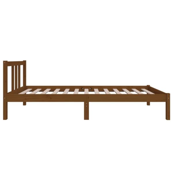 Massivholzbett Honigbraun 75x190 cm