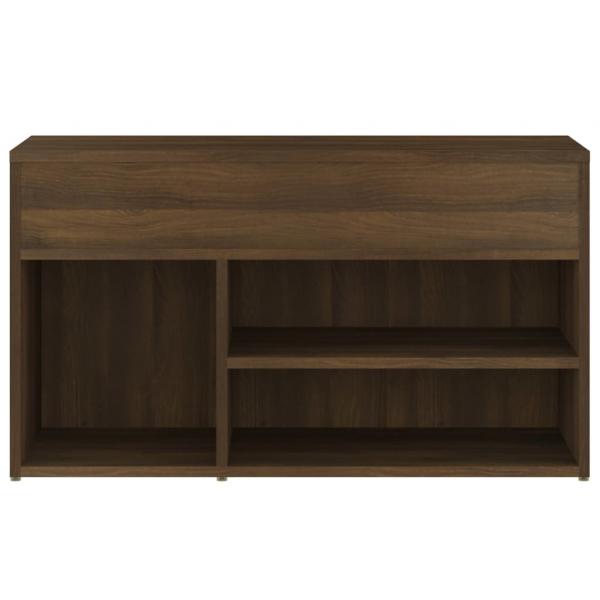 Schuhbank Braun Eichen-Optik 80x30x45 cm Holzwerkstoff