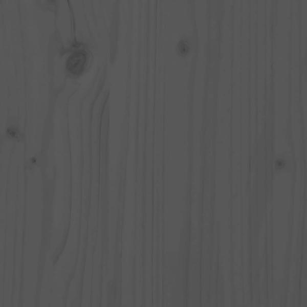 Kopfteil Grau 106x4x100 cm Massivholz Kiefer