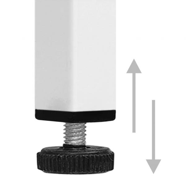 Kommode Weiß 80x35x101,5 cm Stahl  