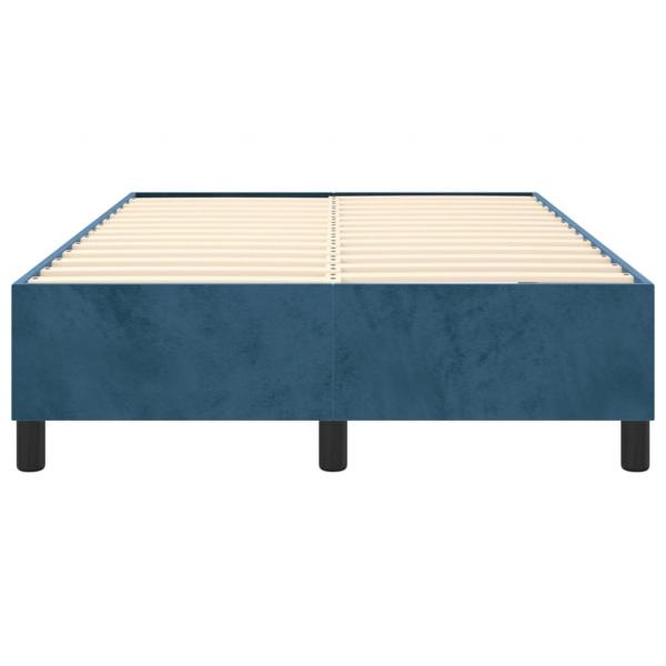 Bettgestell Dunkelblau 120x200 cm Samt