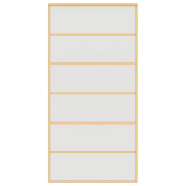 Schiebetür Golden 102,5x205 cm Matt ESG-Glas und Aluminium