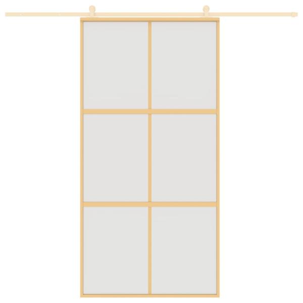 Schiebetür Golden 102,5x205 cm Matt ESG-Glas und Aluminium