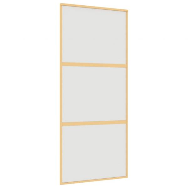 Schiebetür Golden 90x205 cm Matt ESG-Glas und Aluminium