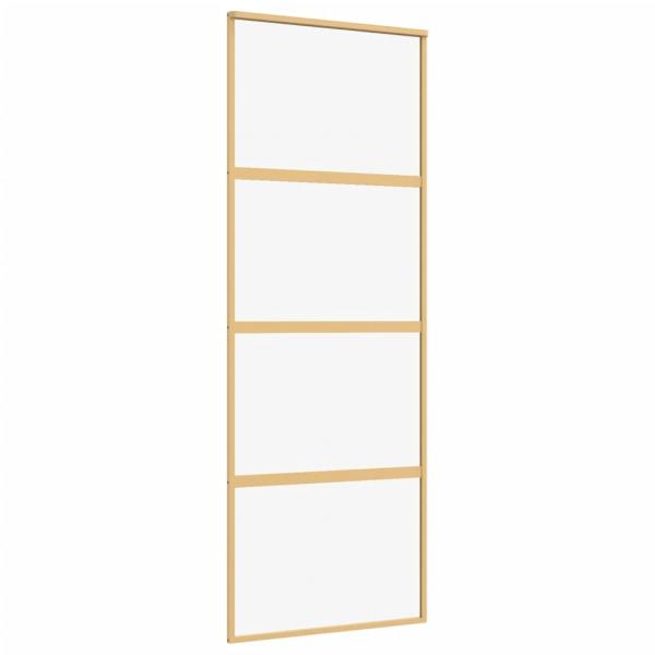 Schiebetür Golden 76x205 cm ESG-Klarglas und Aluminium