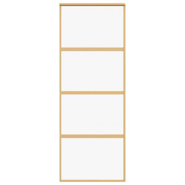 Schiebetür Golden 76x205 cm ESG-Klarglas und Aluminium