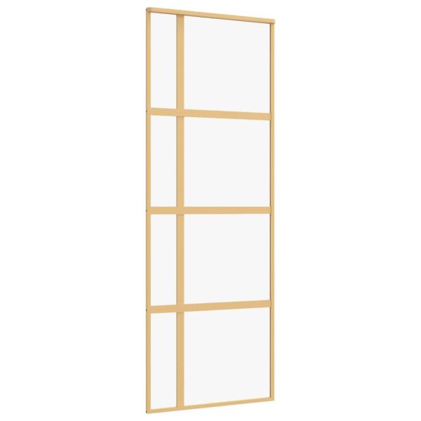 Schiebetür Golden 76x205 cm ESG-Klarglas und Aluminium