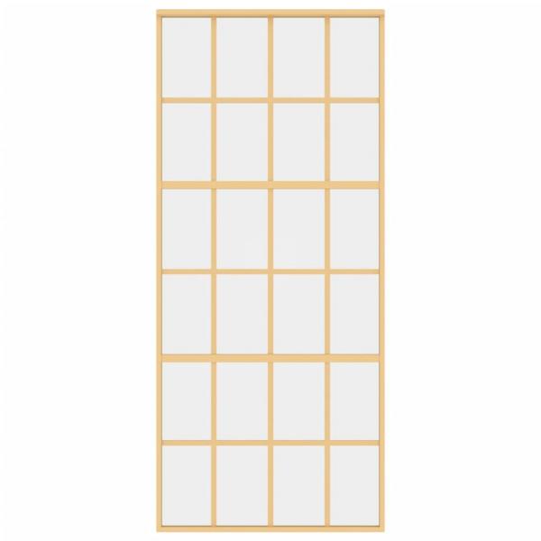 Schiebetür Golden 90x205 cm ESG-Klarglas und Aluminium