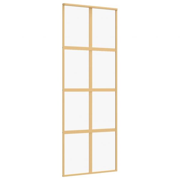 Schiebetür Golden 76x205 cm ESG-Klarglas und Aluminium