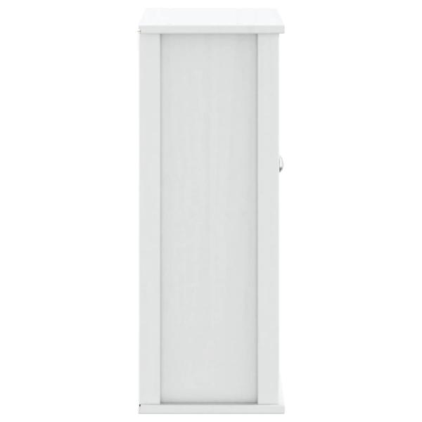 Bad-Wandschrank BERG Weiß 69,5x27x71,5 cm Massivholz